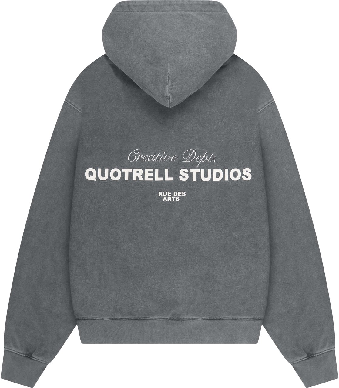 Quotrell Kiga Hoodie | Acid Grey/white Grijs