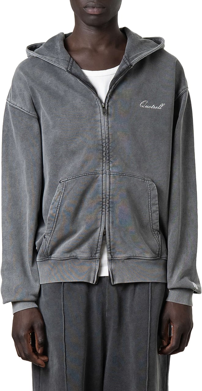 Quotrell Norris Zip Hoodie | Acid Grey Grijs