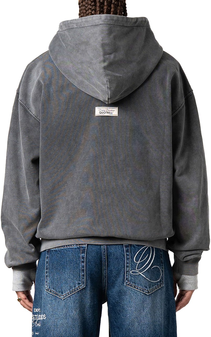 Quotrell Norris Zip Hoodie | Acid Grey Grijs