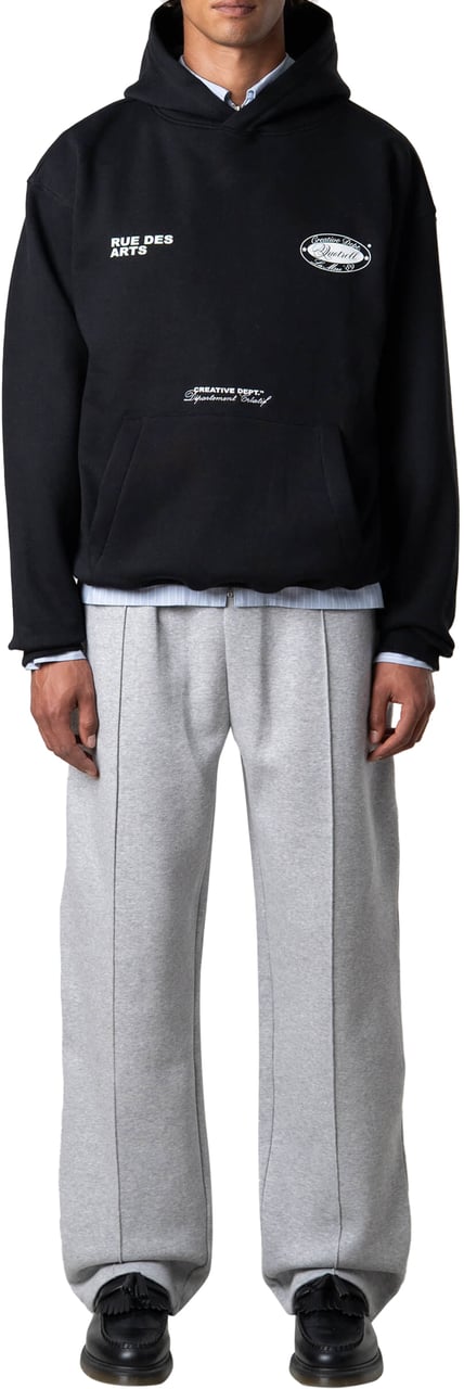 Quotrell La Mere Hoodie | Black/white Zwart