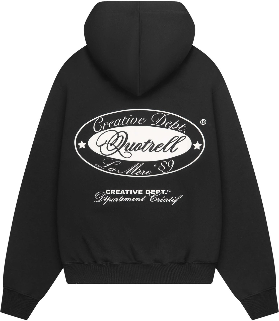 Quotrell La Mere Hoodie | Black/white Zwart