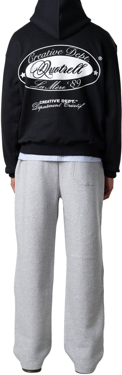 Quotrell La Mere Hoodie | Black/white Zwart