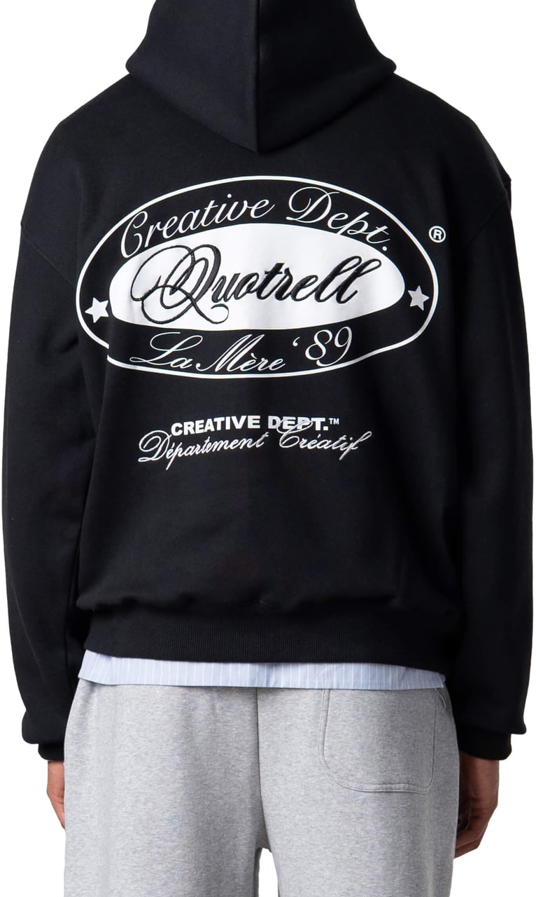 Quotrell La Mere Hoodie | Black/white Zwart