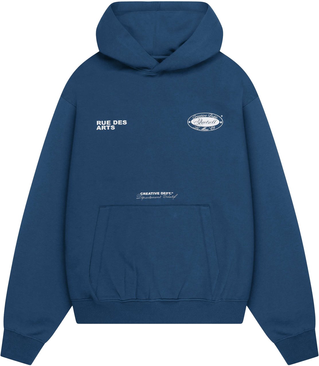 Quotrell La Mere Hoodie | Navy/white Blauw