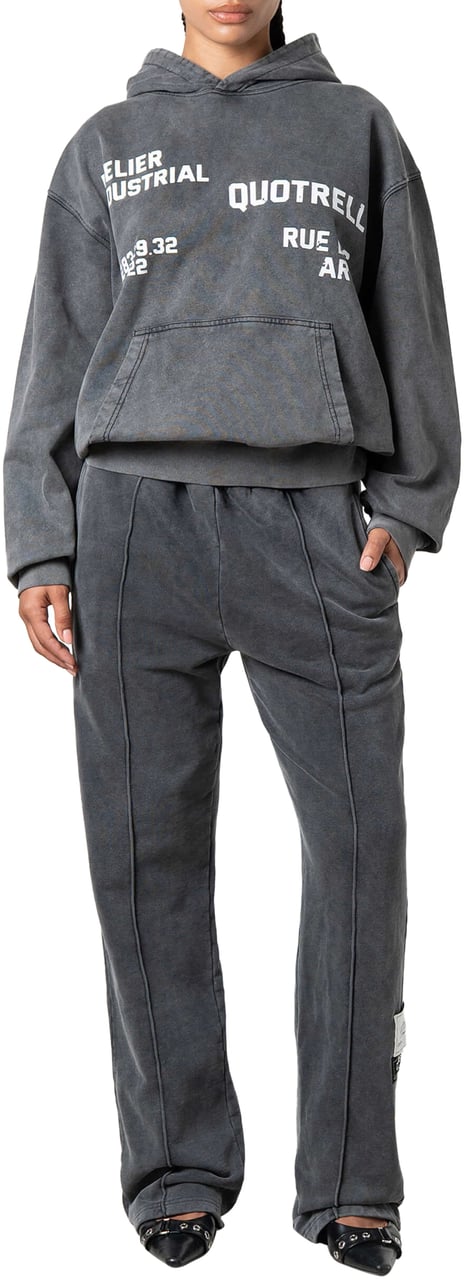 Quotrell Industrial Hoodie | Acid Grey/white Grijs
