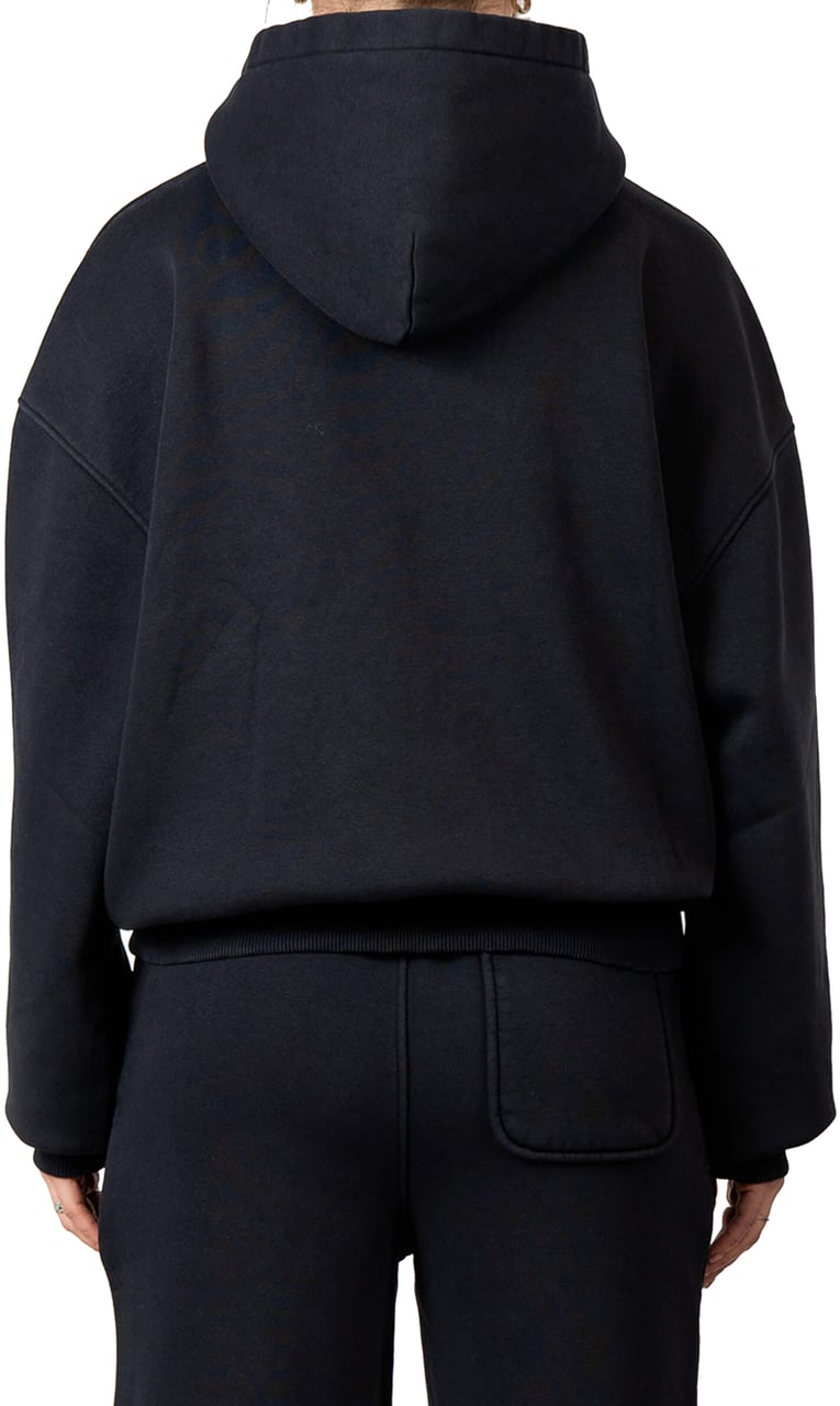 Quotrell Blank Hoodie | Washed Black Zwart