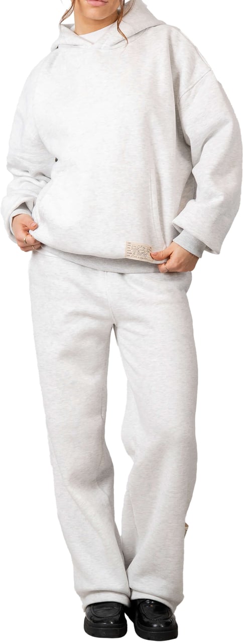 Quotrell Blank Hoodie | Grey Melee Grijs