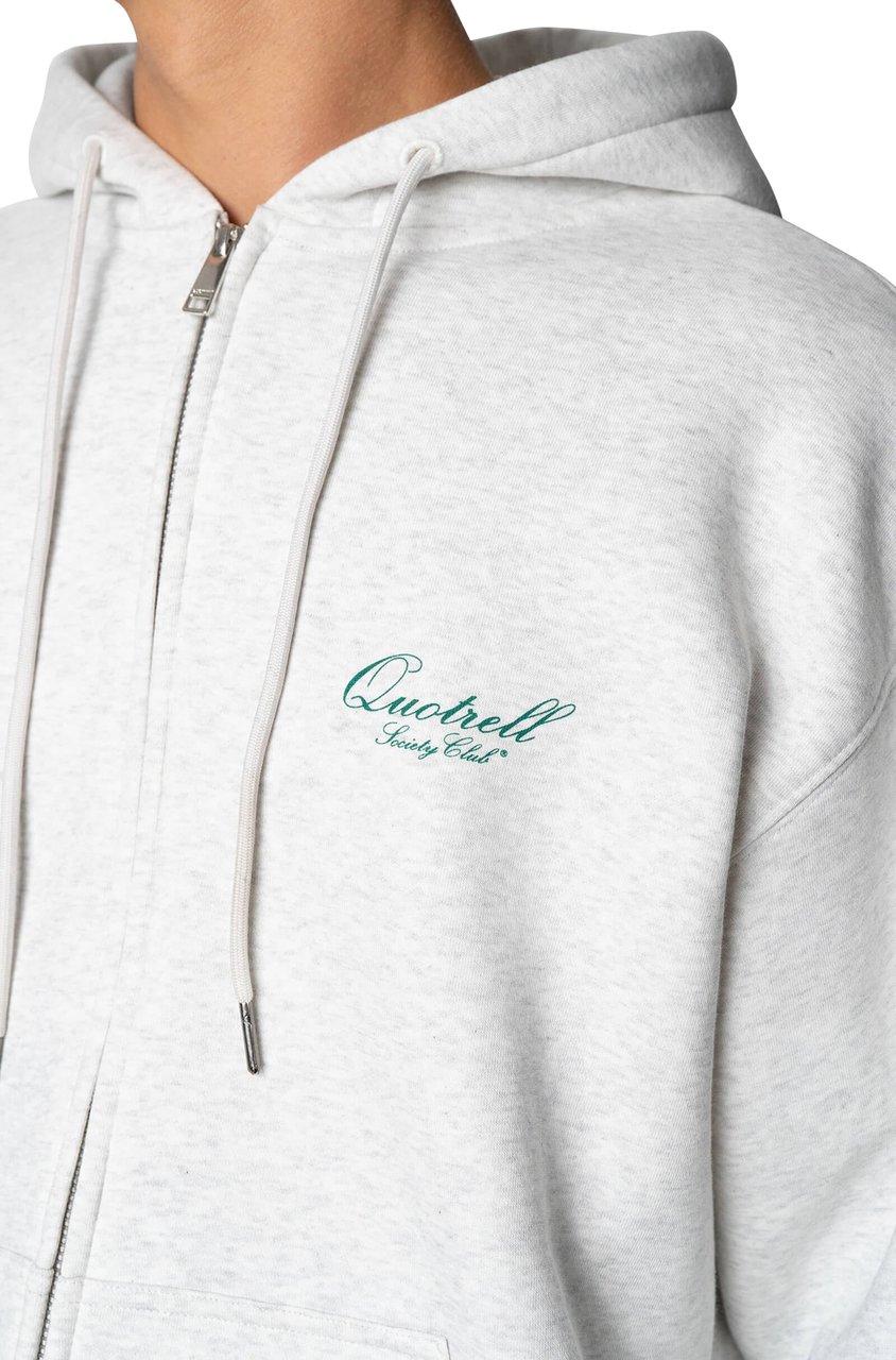 Quotrell Creators Zip Hoodie | Light Grey Melee/gre Grijs