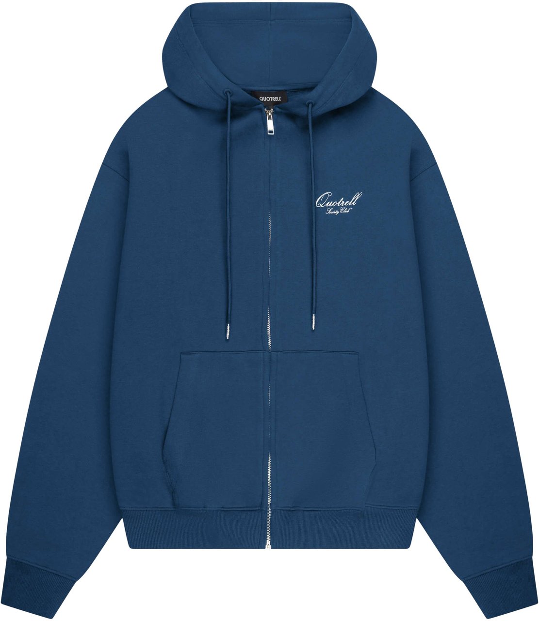 Quotrell Creators Zip Hoodie | Navy/white Blauw