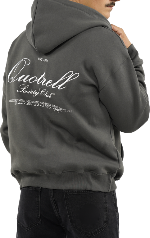 Quotrell Creators Zip Hoodie Grijs