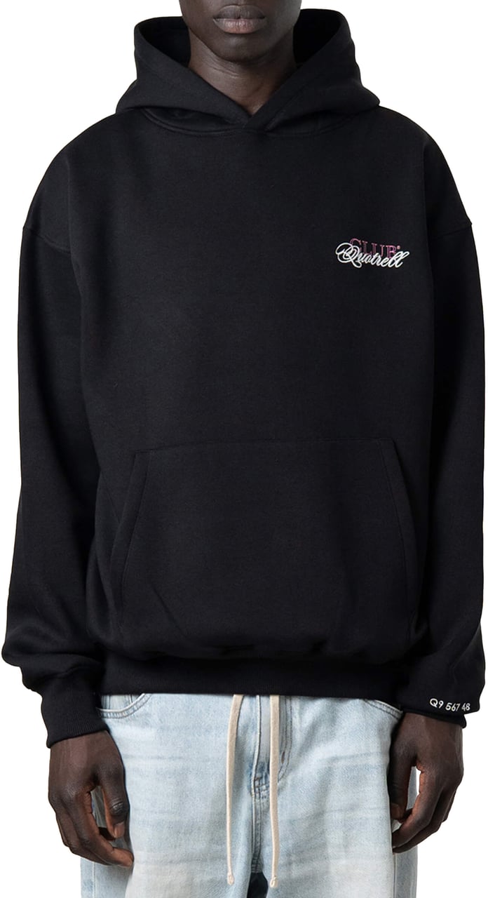 Quotrell Futura Hoodie | Black/white Zwart