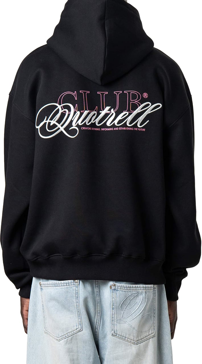 Quotrell Futura Hoodie | Black/white Zwart