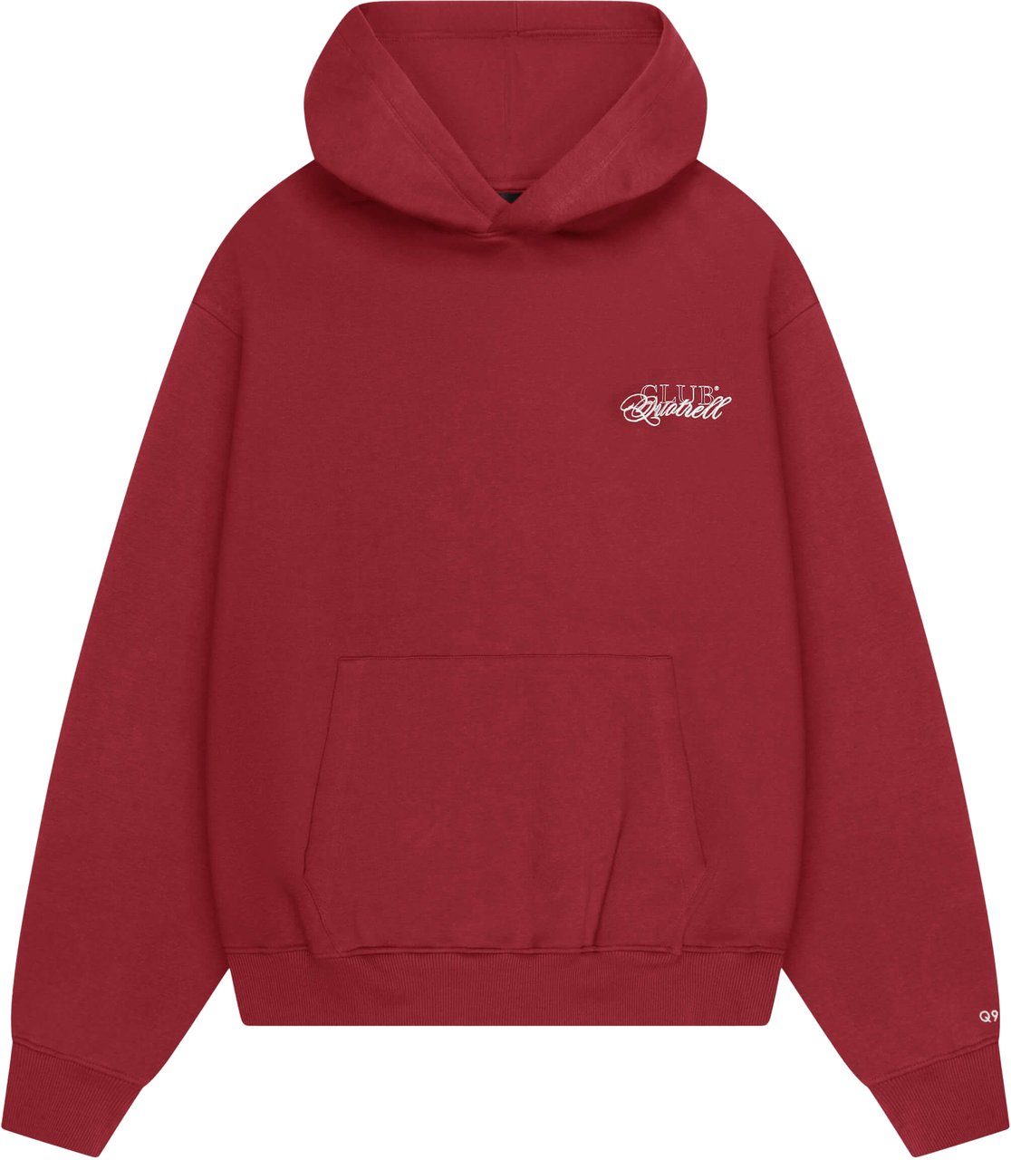 Quotrell Futura Hoodie | Bordeaux/white Rood