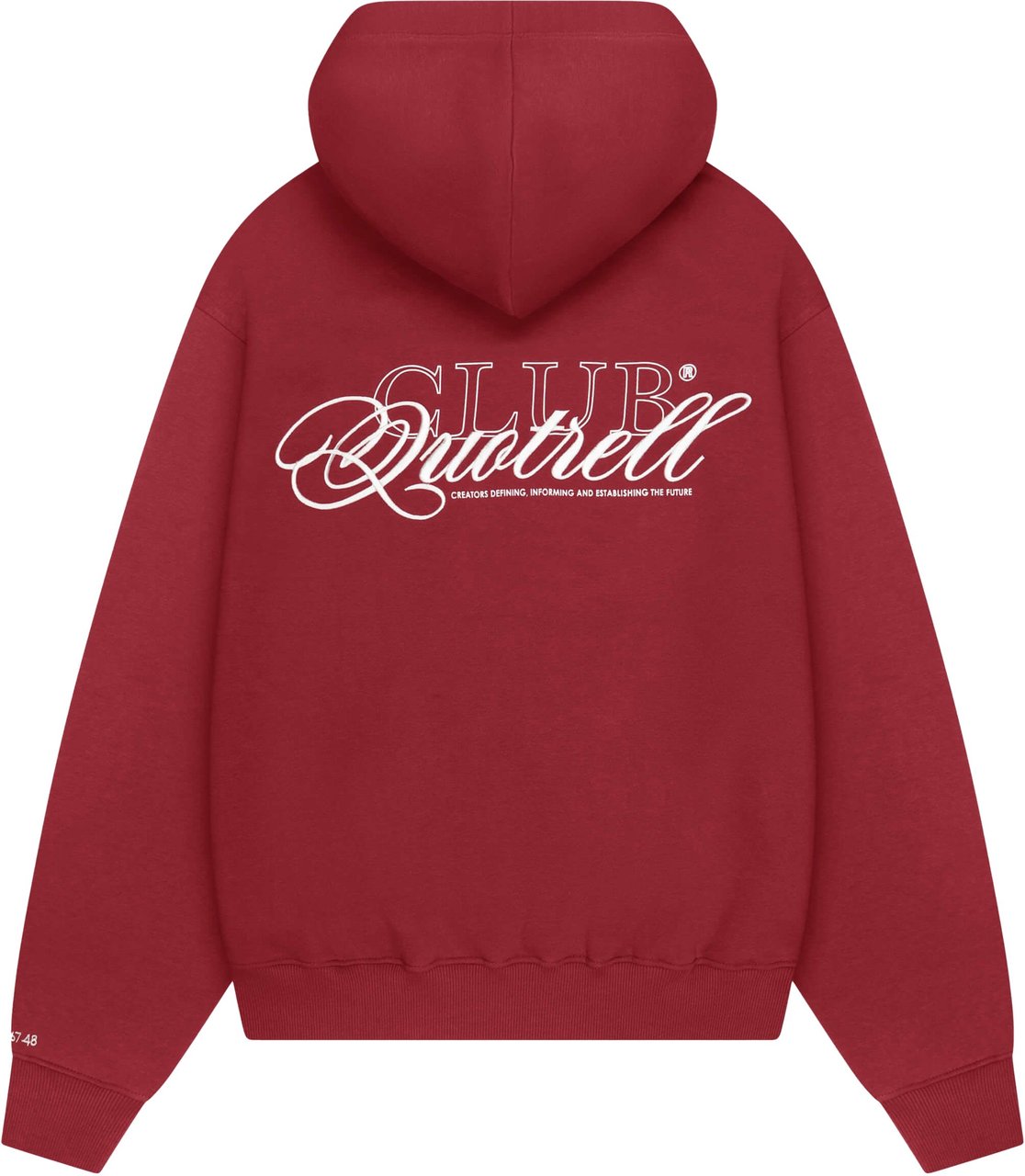 Quotrell Futura Hoodie | Bordeaux/white Rood