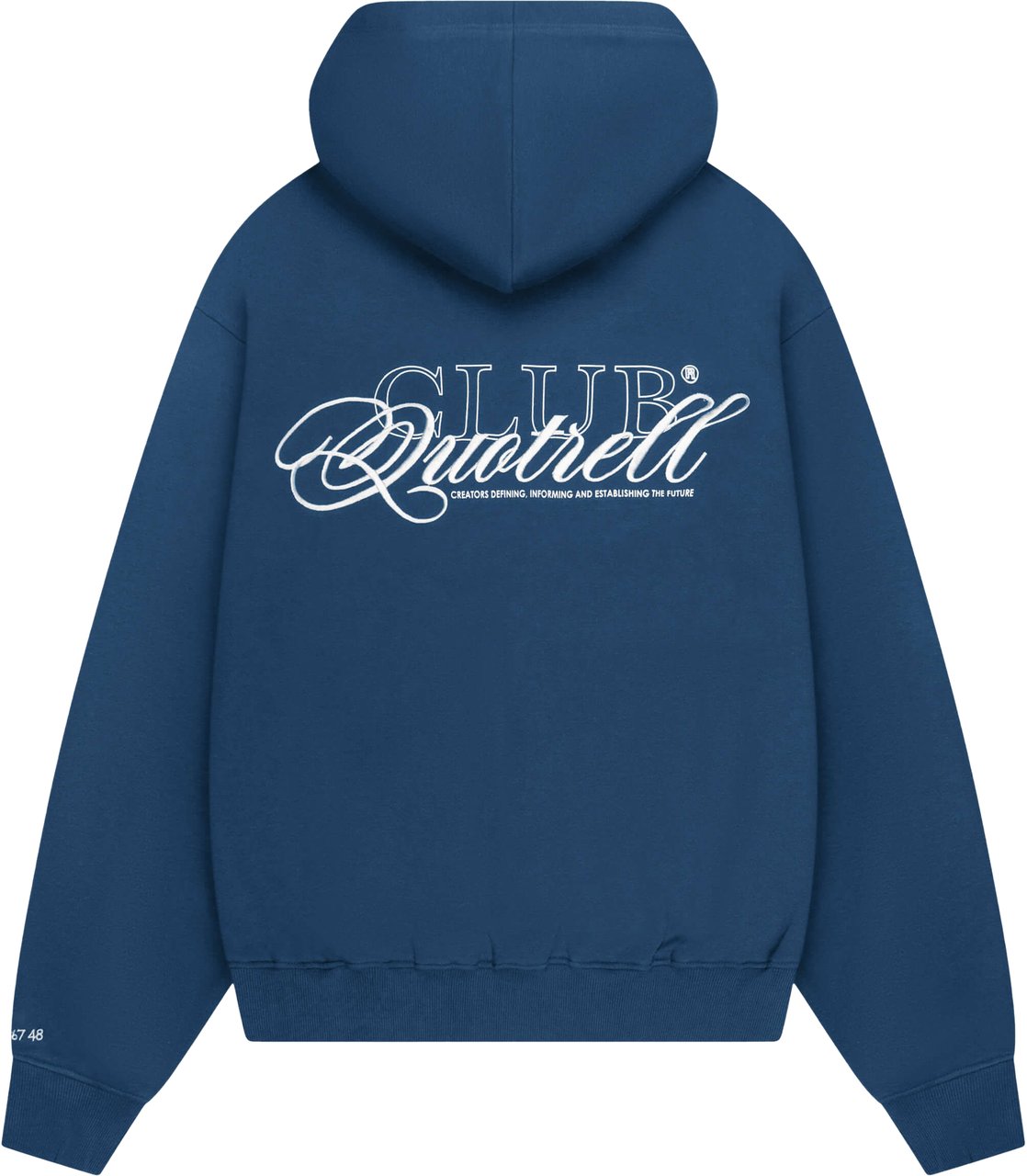 Quotrell Futura Hoodie | Navy/white Blauw