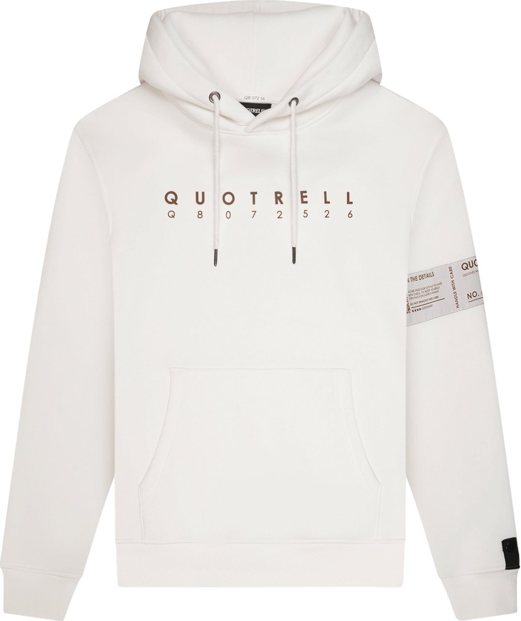 Quotrell Omega Hoodie | Off White/brown Wit