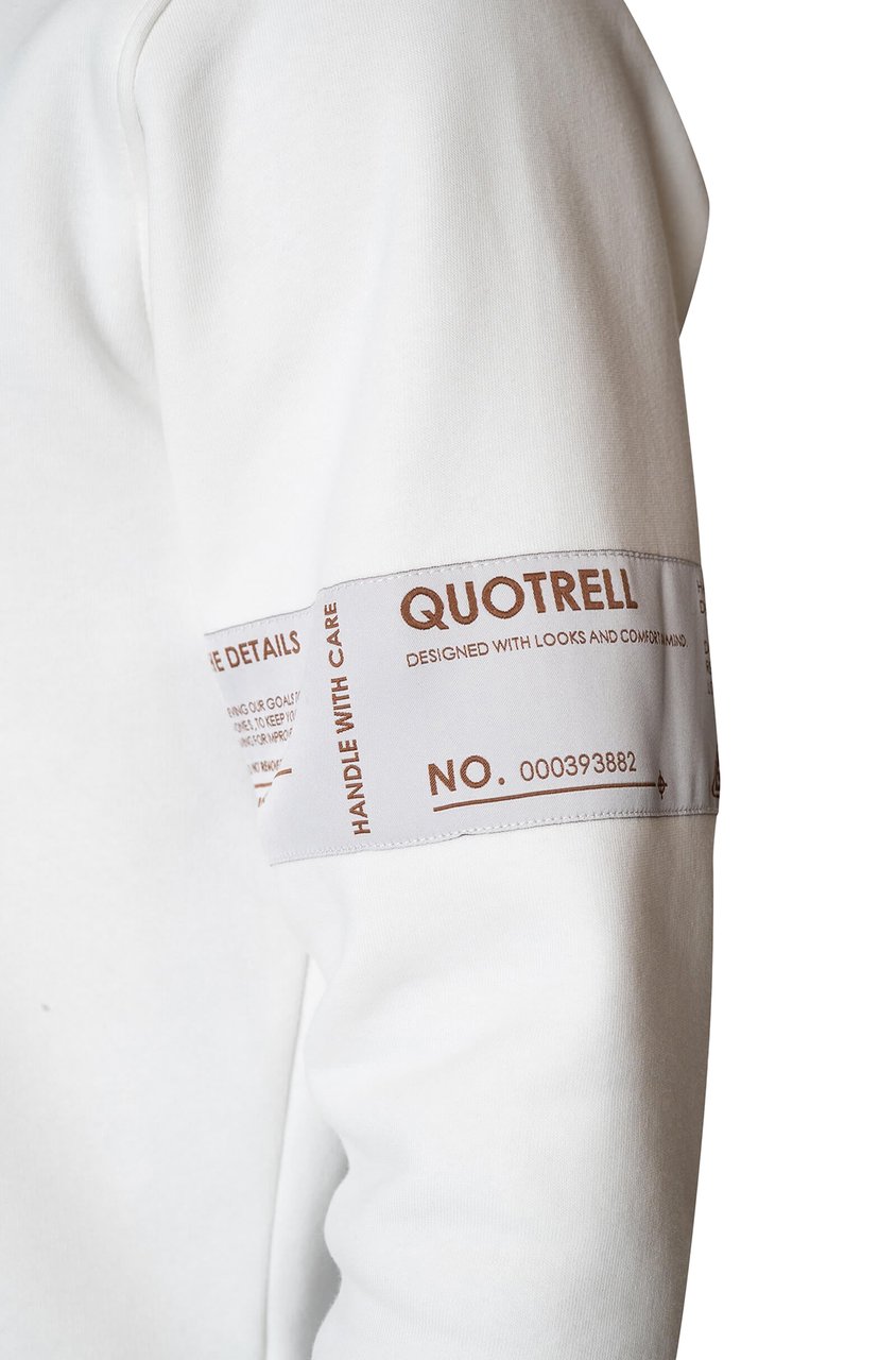 Quotrell Omega Hoodie | Off White/brown Wit