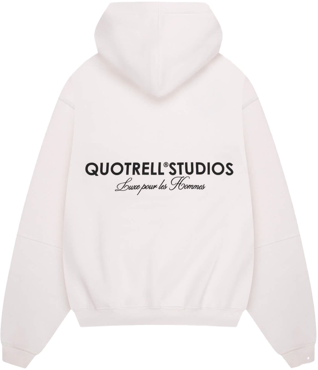 Quotrell Studios Hoodie | Off White/black Wit