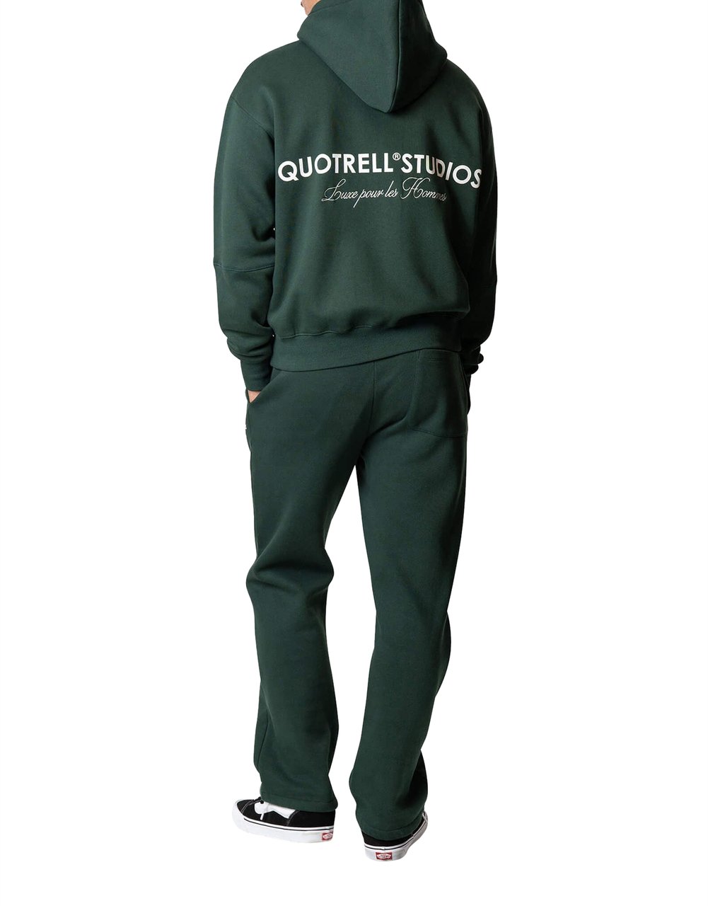 Quotrell Studios Zip Hoodie | Petrol/white Groen