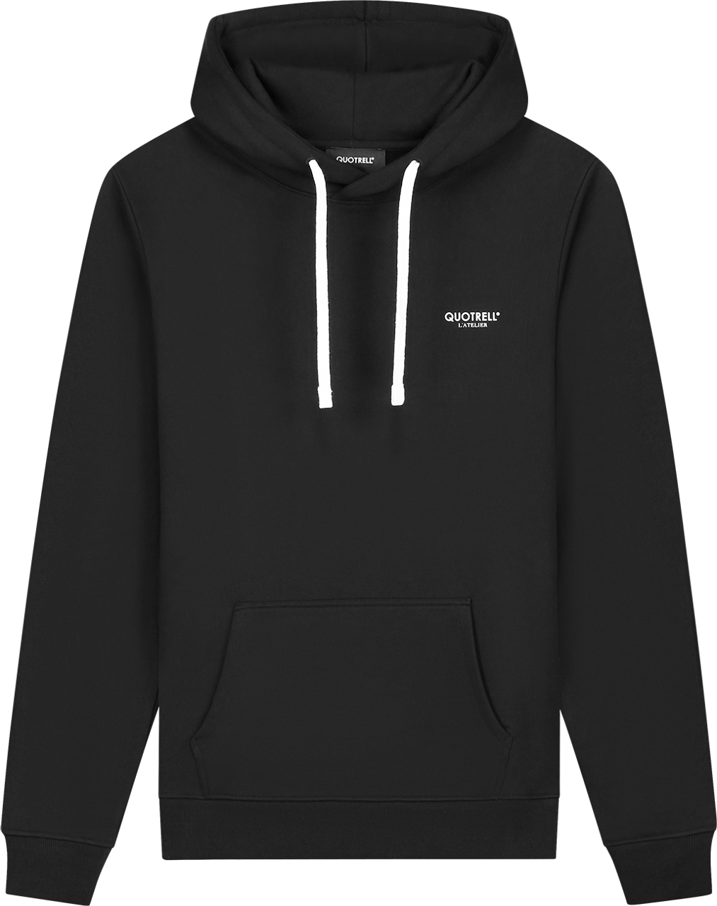 Quotrell L'atelier Hoodie | Black/white Zwart