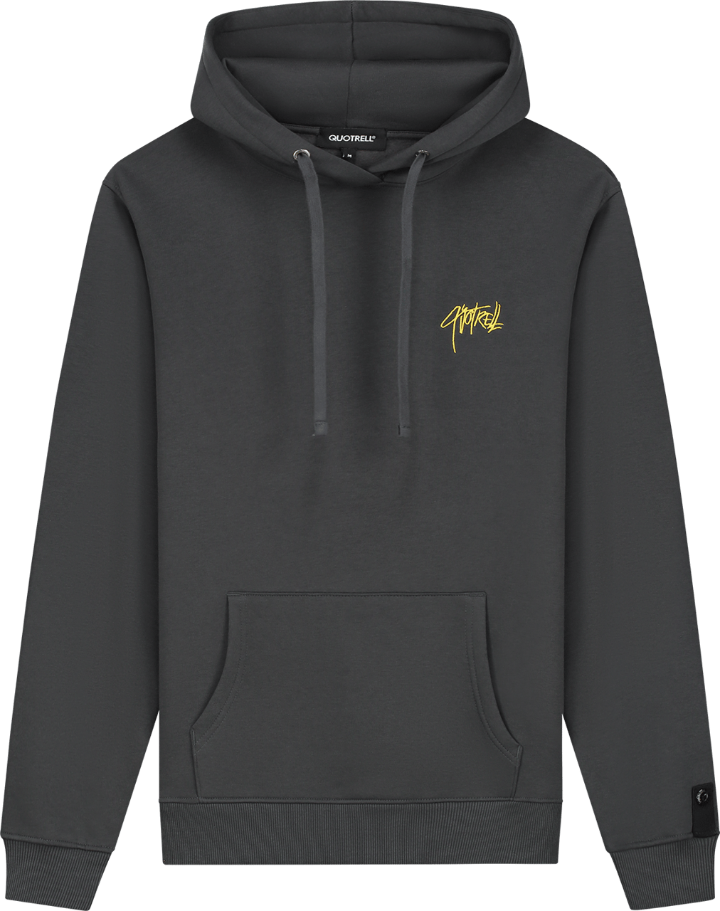 Quotrell Monterey Unity Hoodie | Anthracite/yellow Zwart
