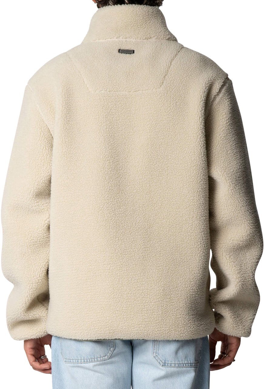 Quotrell Montagne Zip Jacket | Off White/faded Oliv Wit