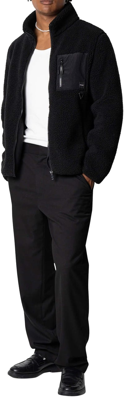 Quotrell Montagne Zip Jacket | Black/black Zwart