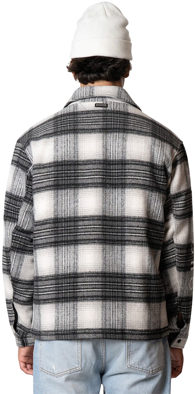 Quotrell Wyatt Quilted Jacket | White/black Wit