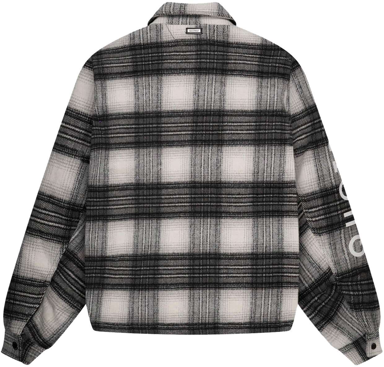 Quotrell Wyatt Quilted Jacket | White/black Wit