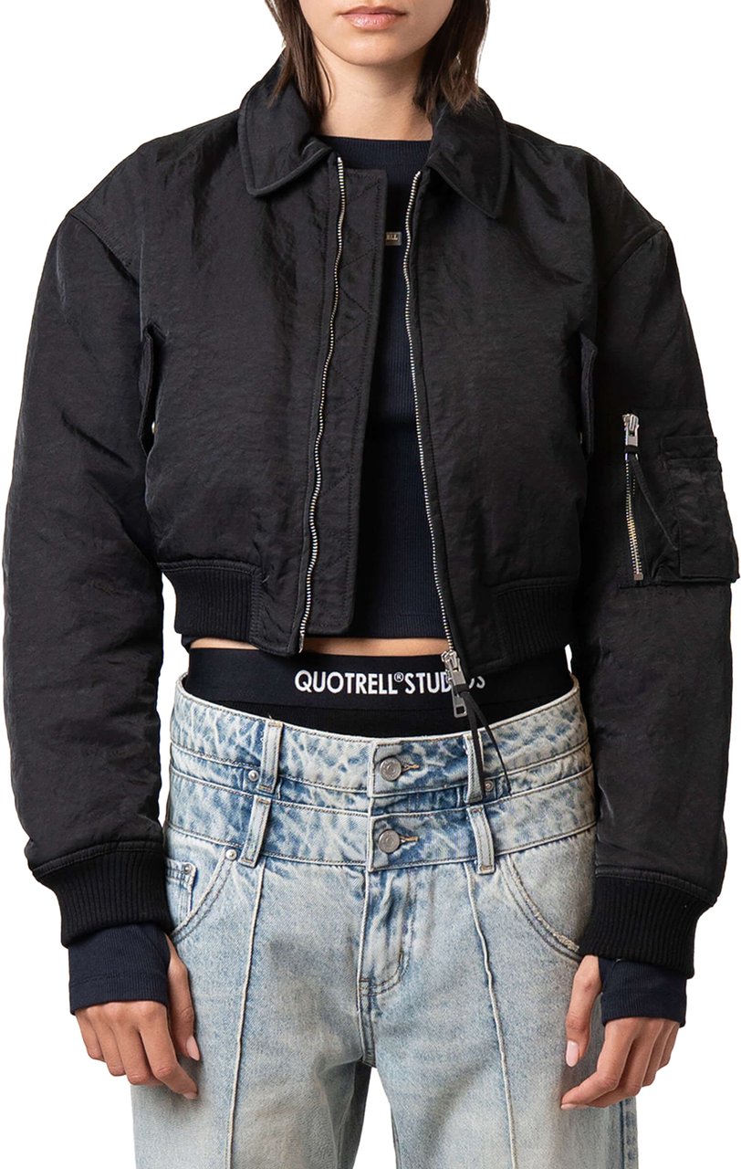 Quotrell Freya Bomber | Black Zwart