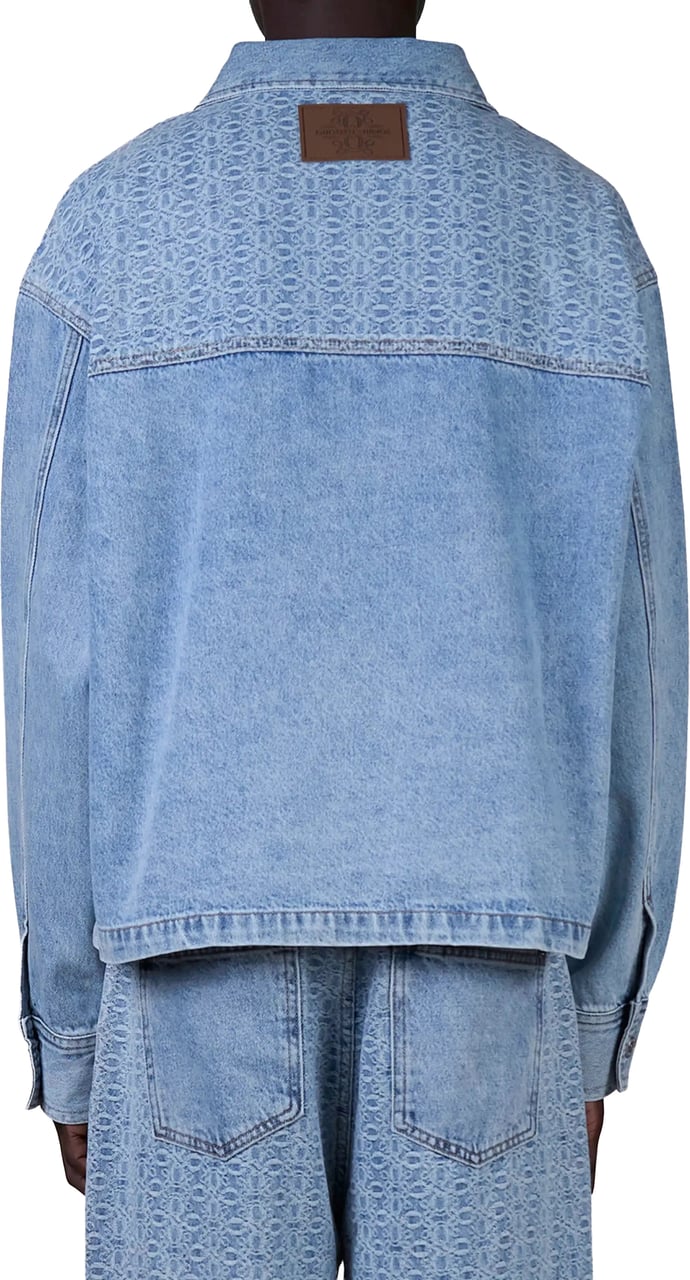 Quotrell Rocco Denim Jacket | Washed Blue Blauw