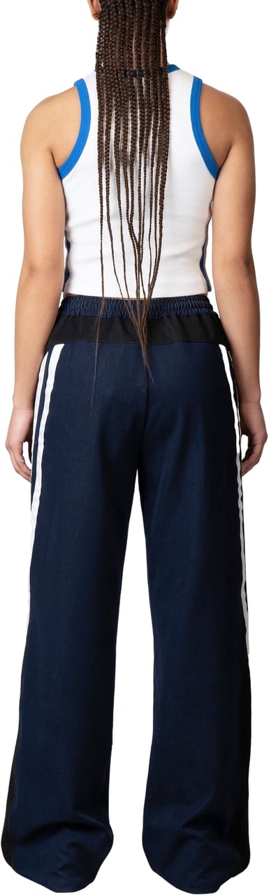 Quotrell Suki Pants | Washed Blue Blauw