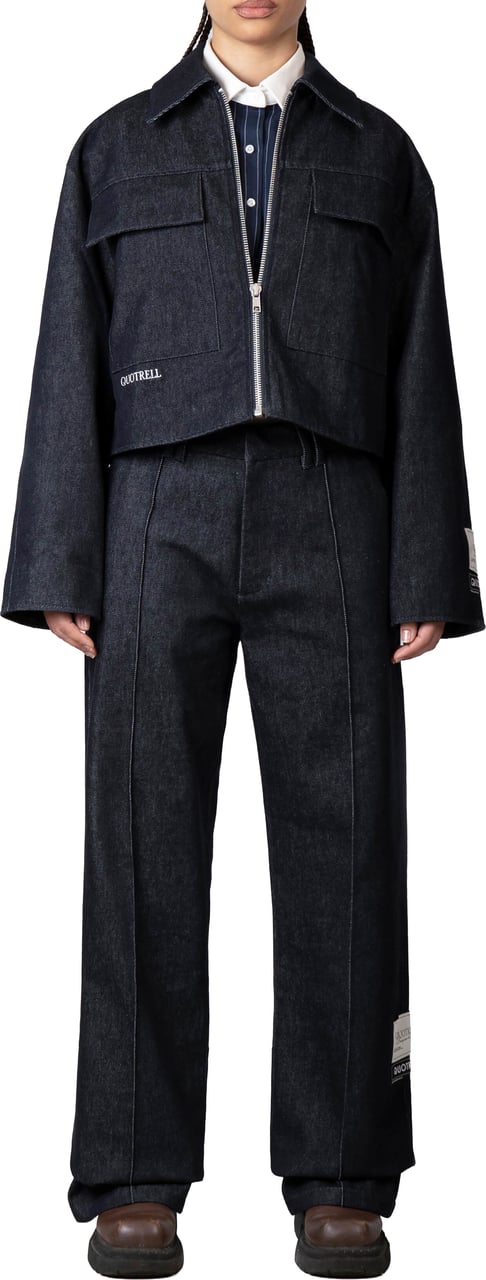 Quotrell Lola Jacket | Indigo Blue Blauw