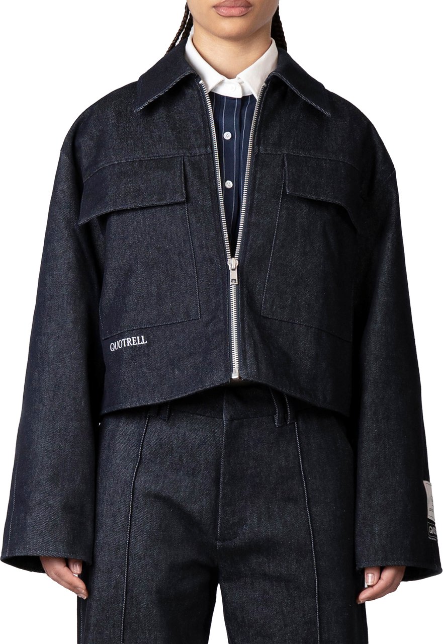 Quotrell Lola Jacket | Indigo Blue Blauw