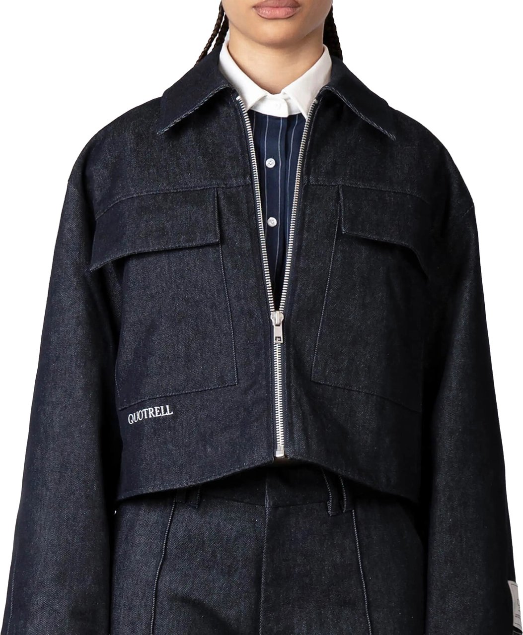 Quotrell Lola Jacket | Indigo Blue Blauw