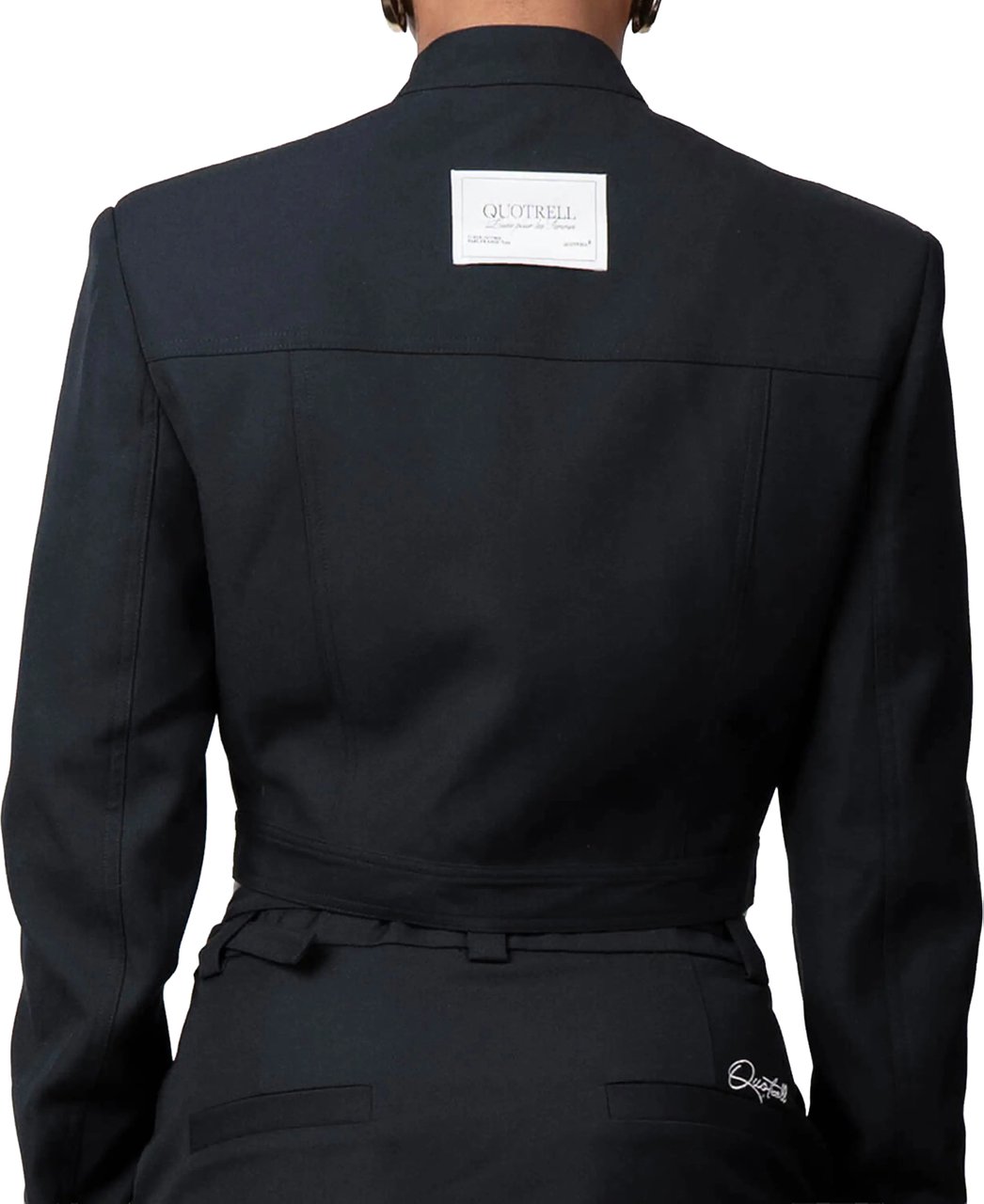 Quotrell Aria Jacket | Black/white Zwart