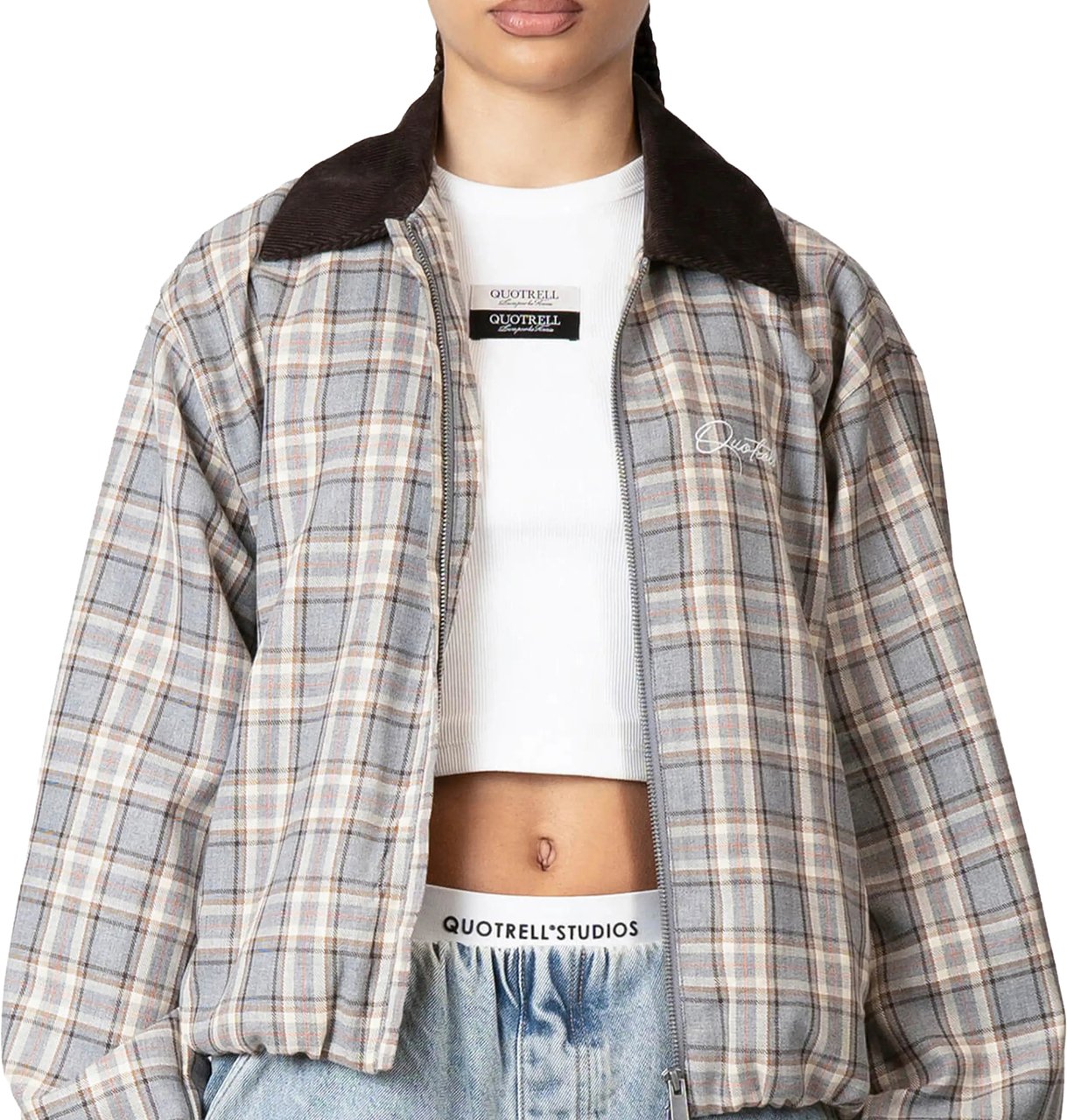 Quotrell Indie Jacket | Plaid/brown Divers