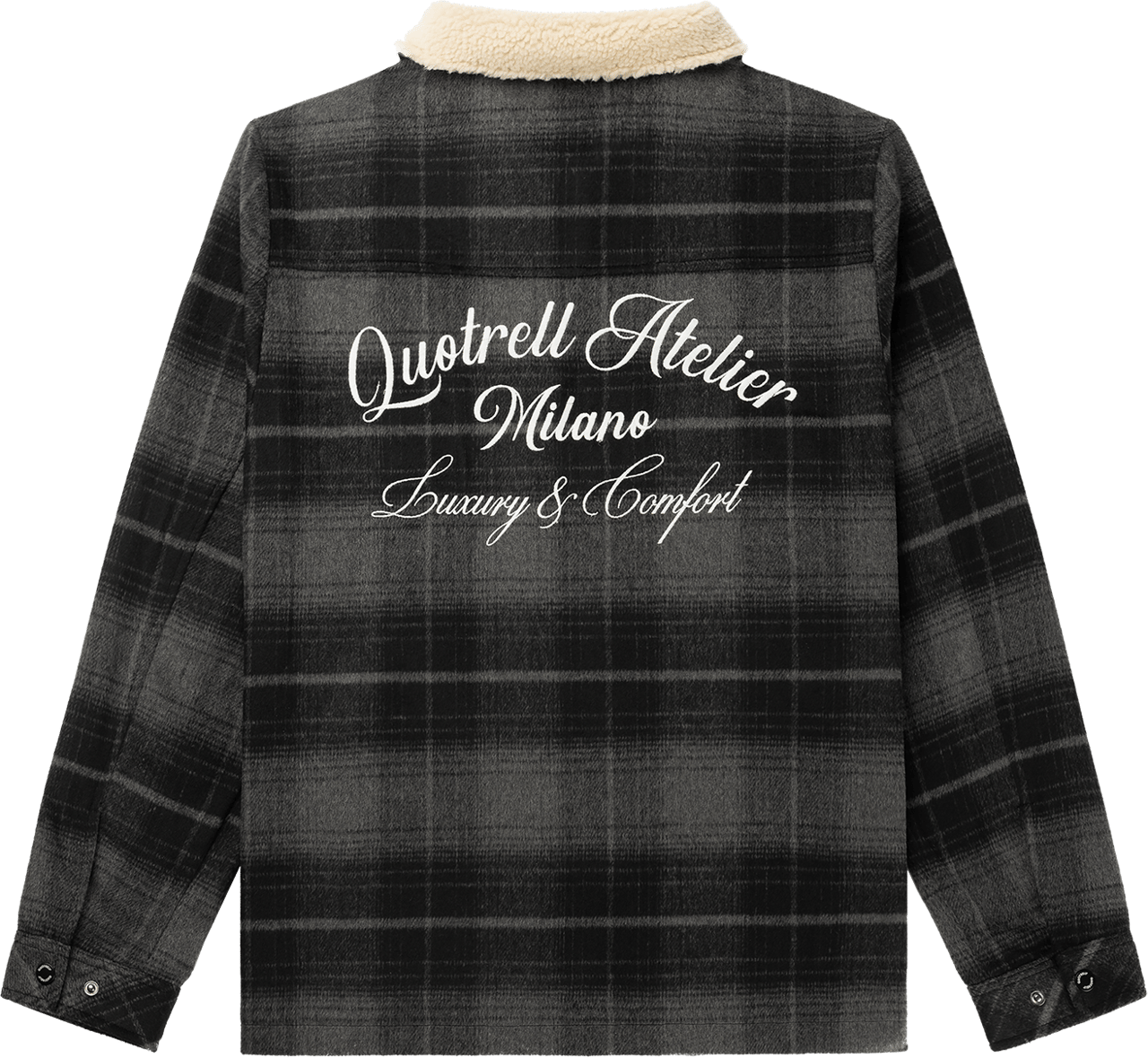 Quotrell Lugano Overshirt | Black/white Zwart