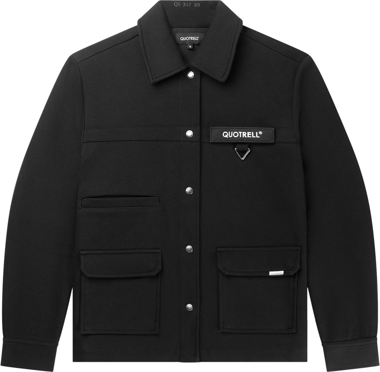 Quotrell Surrey Overshirt | Black Zwart