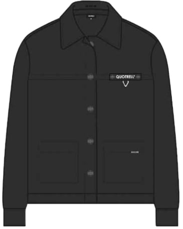 Quotrell Surrey Overshirt | Black Zwart