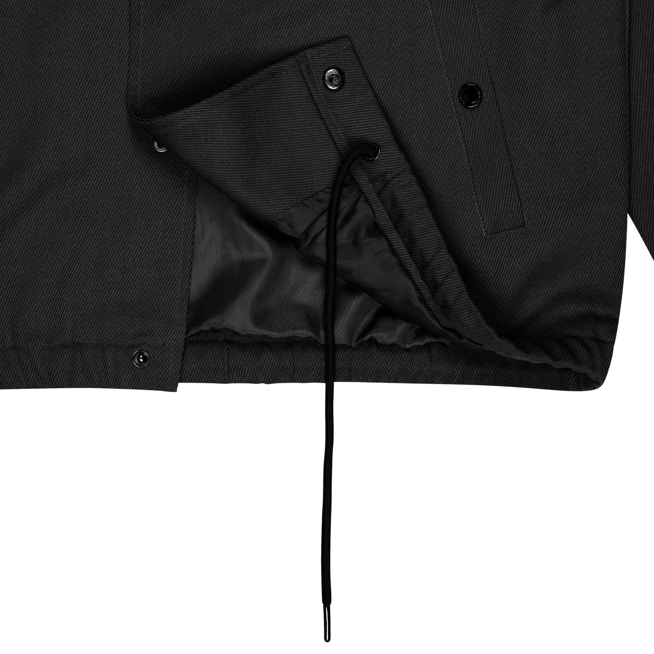 Quotrell Josh Coach Jacket | Black/white Zwart