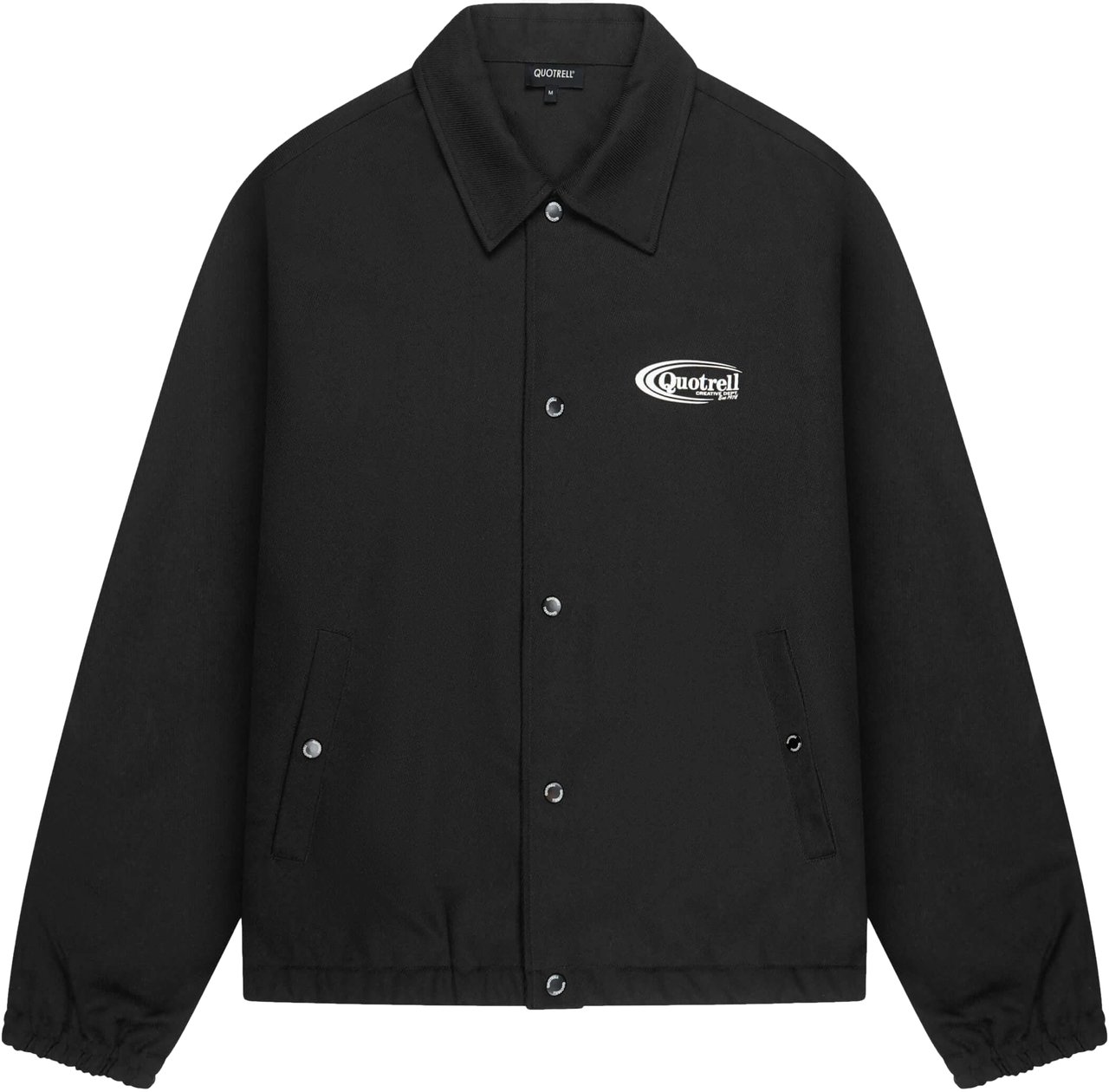 Quotrell Josh Coach Jacket | Black/white Zwart