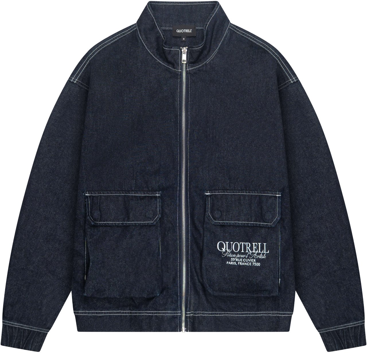 Quotrell Jack Jacket | Indigo Blue Blauw