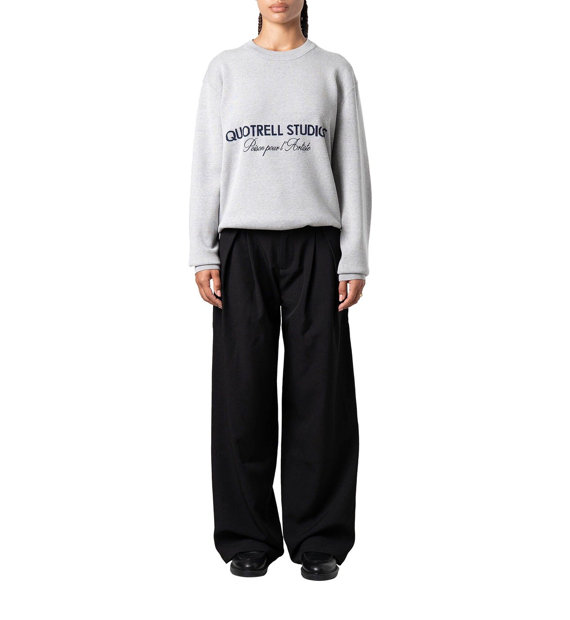 Quotrell Mondrian Sweater Grijs