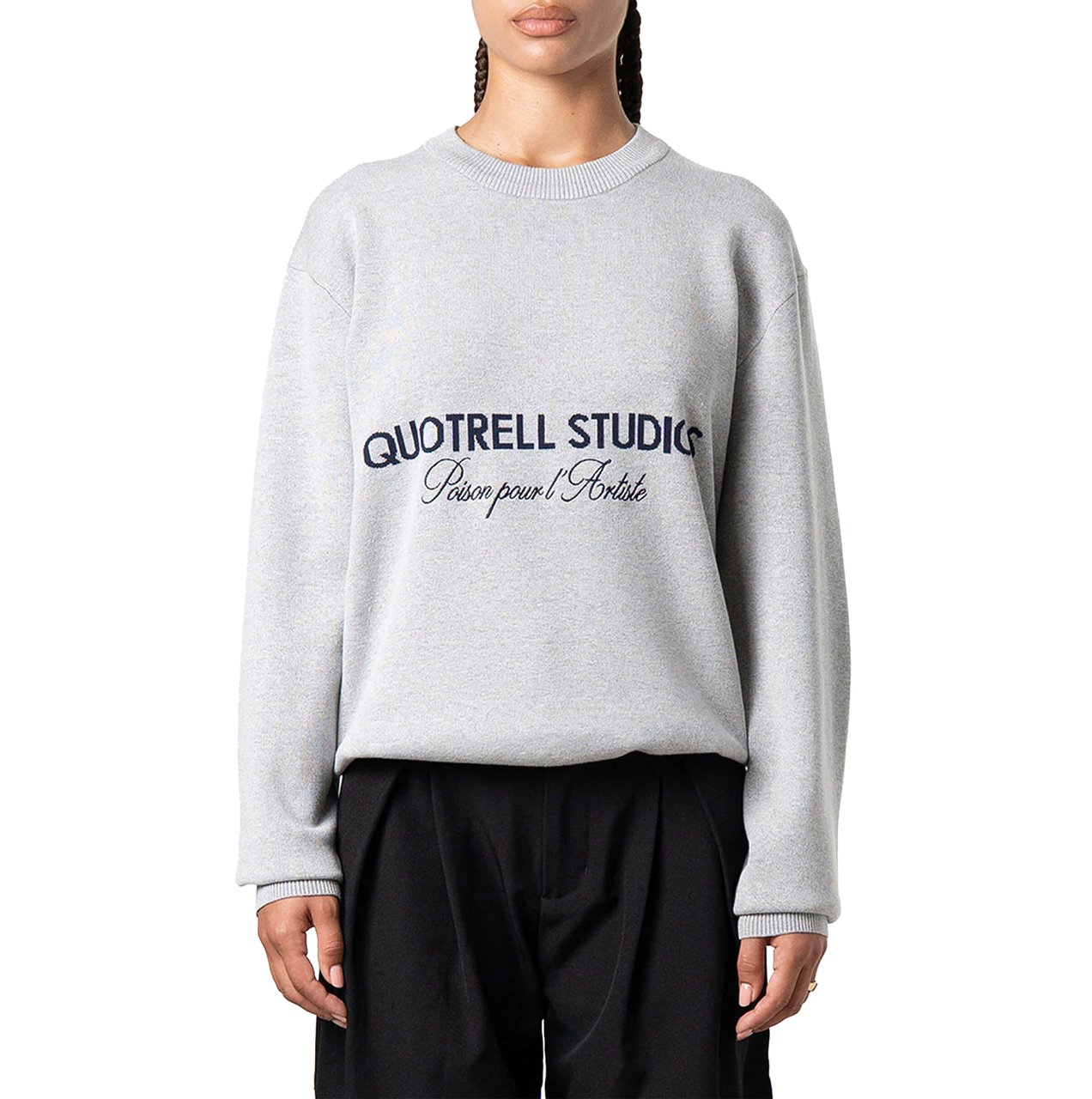 Quotrell Mondrian Sweater Grijs