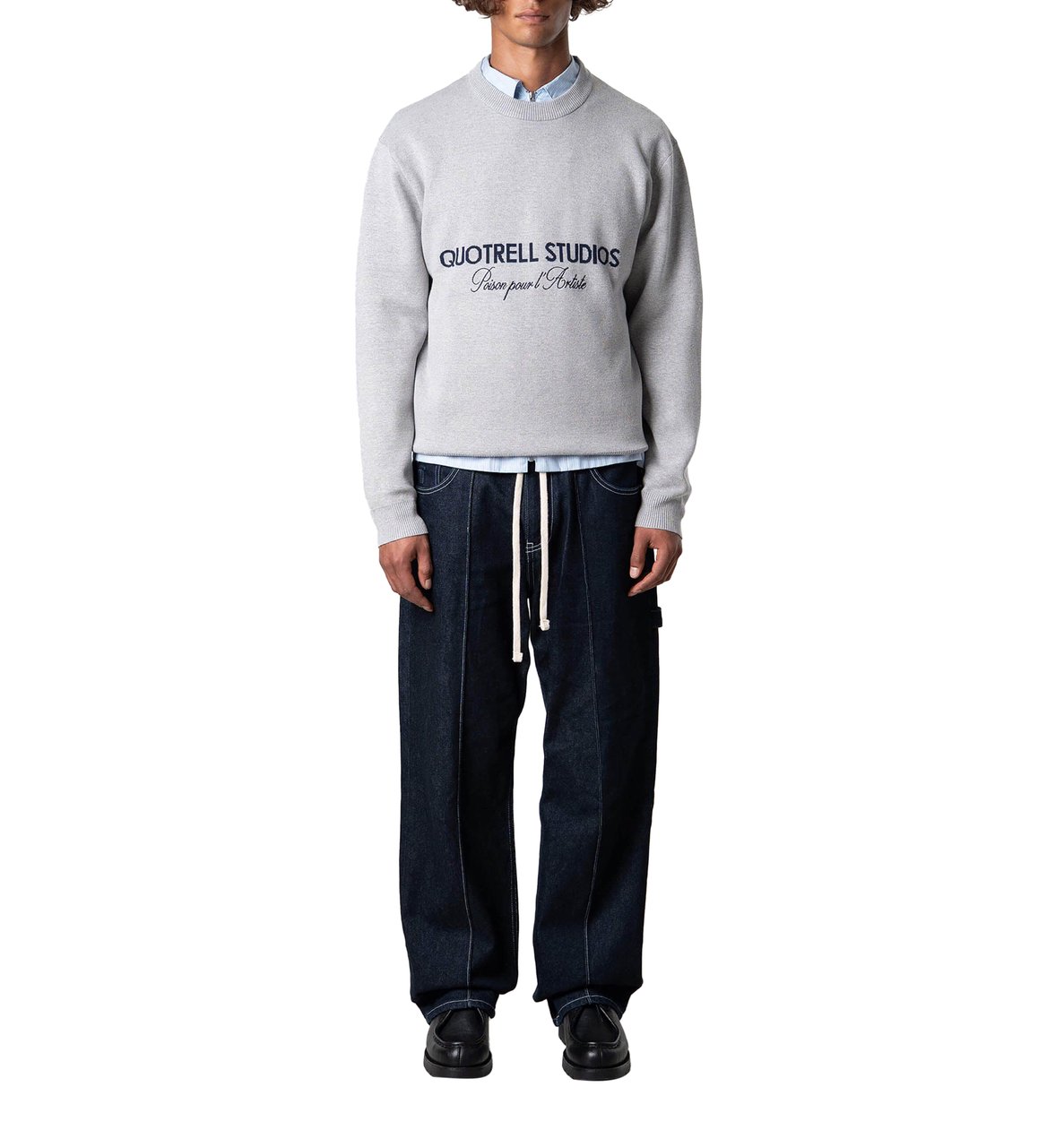 Quotrell Mondrian Sweater Grijs