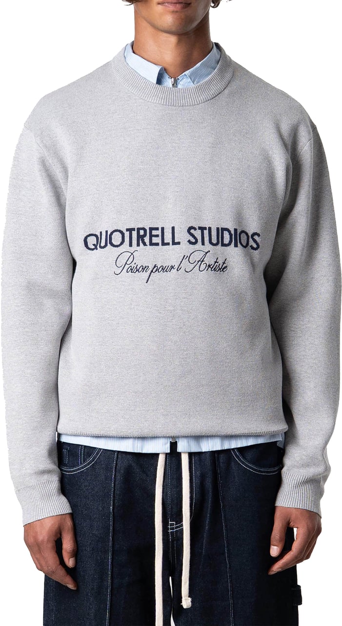 Quotrell Mondrian Sweater Grijs