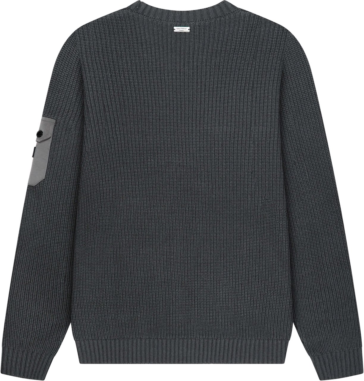 Quotrell Falcon Knitted Sweater | Dark Grey Melee Grijs