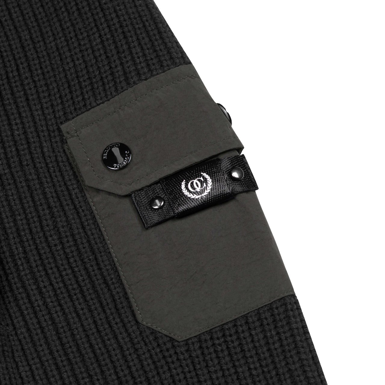 Quotrell Falcon Knitted Sweater | Black Zwart