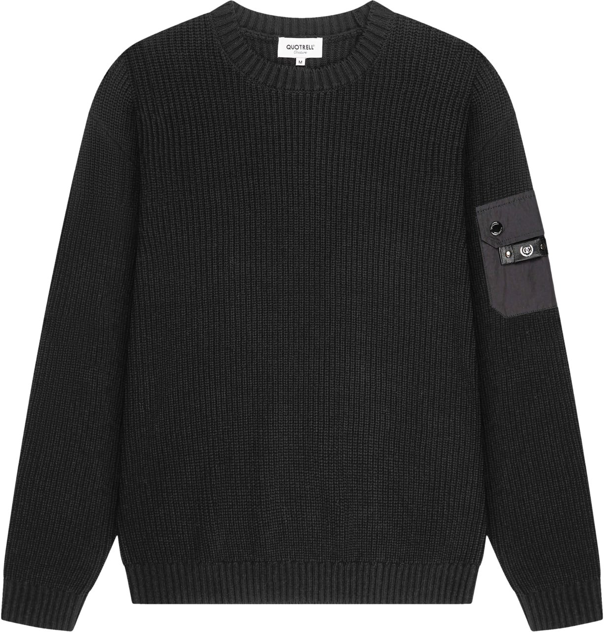 Quotrell Falcon Knitted Sweater | Black Zwart